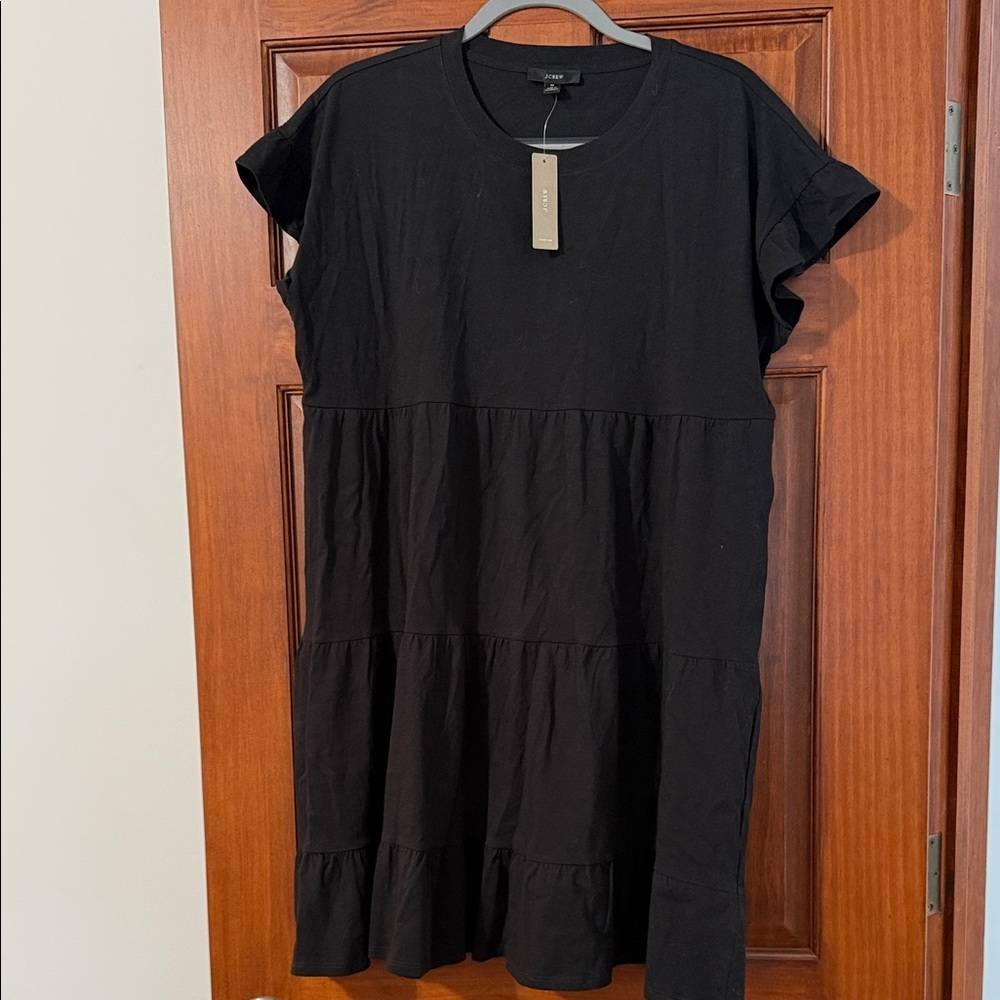 J. Crew Elegant Black Mini Dress